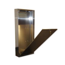 15-1/2" x 5" x 36" Stainless Steel PED-SS Series For I-Core and ACC Series Modular Metal Controllers Pedestal | HTRPEDSS