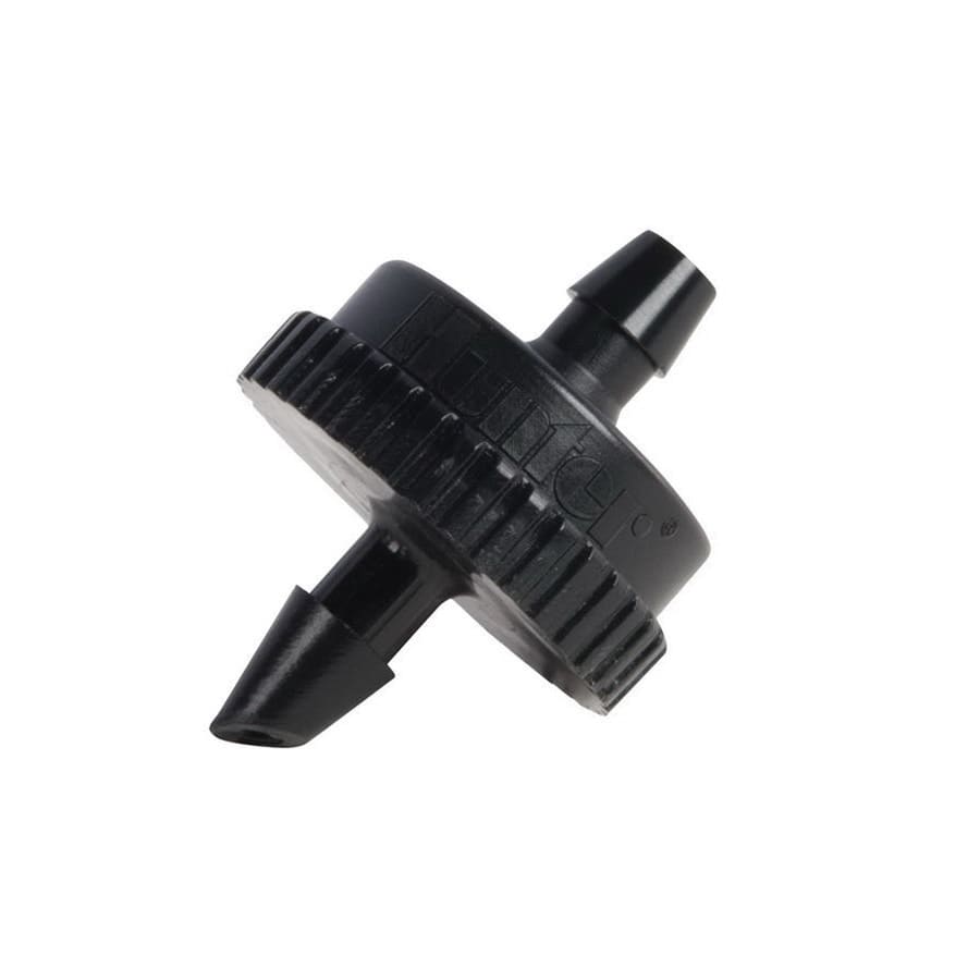 6 mm Self-Piercing Barb 1 gph Black HE Series Point Source Pressure Compensating 25/Bag Drip Emitter | HTXHE1025