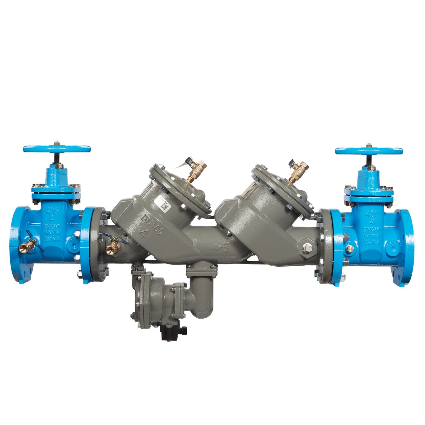 Febco LF860-NRS-FS Reduced Pressure Zone Assembly Backflow Preventer NRS Shutoff w/ Flood Sensor Large Diameter Lead Free Ductile Iron 3" | F122933