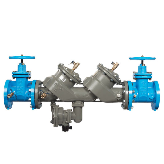Febco LF860-NRS-FS Reduced Pressure Zone Assembly Backflow Preventer NRS Shutoff w/ Flood Sensor Large Diameter Lead Free Ductile Iron 3" | F122933