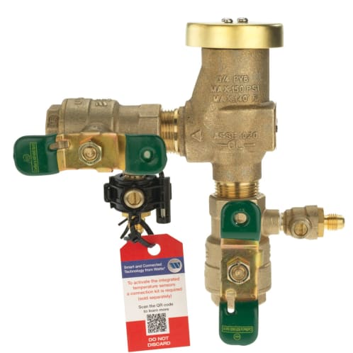 Febco 765-QT-FZ Pressure Vacuum Breaker Backflow Preventer Quarter Turn Shutoff w/ Freeze Sensor Contains Lead Bronze 3/4" | T765DBV