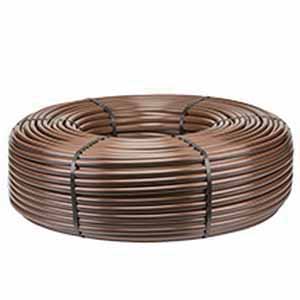 Hunter HDL Dripline, 250' 0.6 gph 12" Space Dark Brown w/ Gray Stripe Pressure Compensating | HDL0612250CV