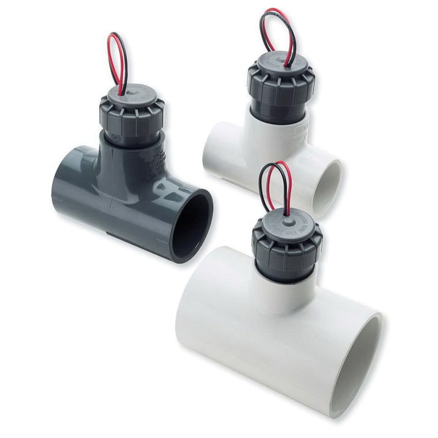 2" White FCT200 Series Schedule 40 For Flow-Clik Hunter Flow-Sync and Wireless Slip x Slip Connection 10 to 55 gpm Flow Sensor Sensor Receptacle Tee | HTRFCT200